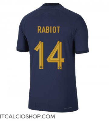 Francia Adrien Rabiot #14 Prima Maglia Mondiali 2022 Manica Corta